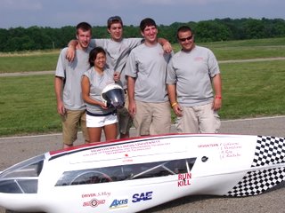 The NIU Supermileage Team recently took third place at the SAE International Supermileage event. Their vehicle got 1,265 miles per gallon of gasoline.