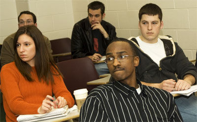 Photo of NIU students in a classroom