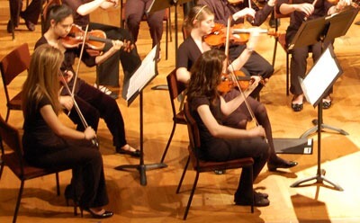 CSA Sinfonia members play during a recent concert.