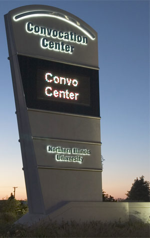 Photo of Convocation Center sign
