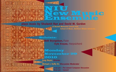 NIU New Music Ensemble poster