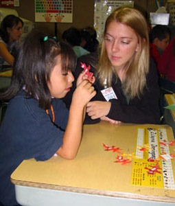 A 2005 photo from NIU's Project ROAR at Littlejohn Elementary School