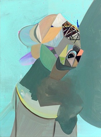 Michelle Wasson, oil painting, "Ami de Buckethead"