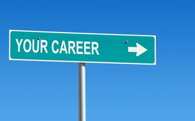 "Your Career" road sign