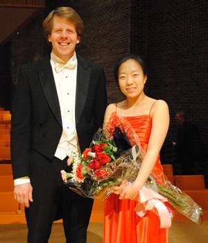 Seventeen-year-old violinist Laura Park, winner of the 2010 Arthur D. Montzka Young Artists Concerto Competition, performed recently with the Kishwaukee Symphony Orchestra under the direction of Linc Smelser.
