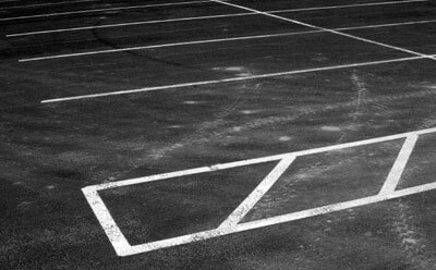 Photo of parking spaces