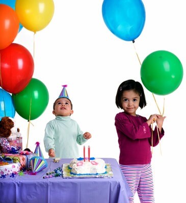 Photo of children at a birthday party