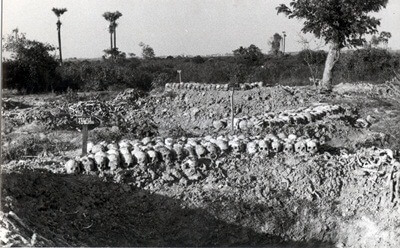 Mass grave in Cambodia