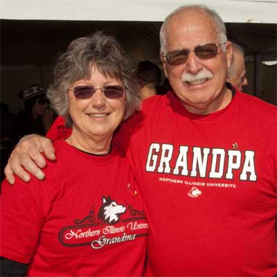 Photo of an NIU grandma and NIU grandpa