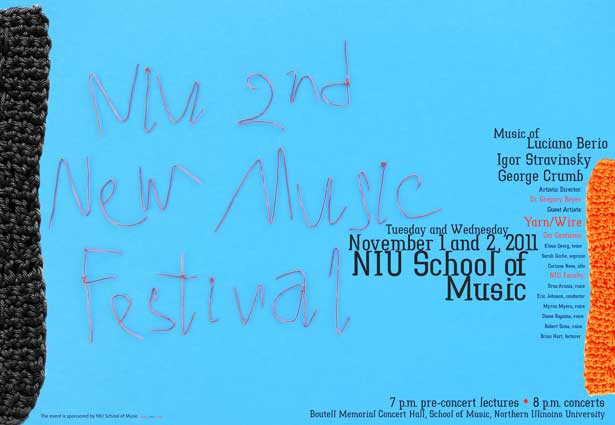 Poster for NIU 2nd New Music Festival