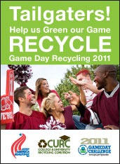 Tailgaters! Help us Green our Game poster