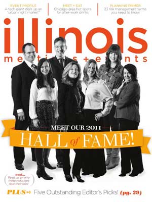 Cover of Illinois Meetings + Events magazine