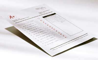 Photo of a report card