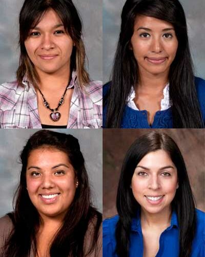 Clockwise from top left: Elaine Rodriguez, Noemi Rodriguez, Emily Prieto and Guadalupe Lopez.