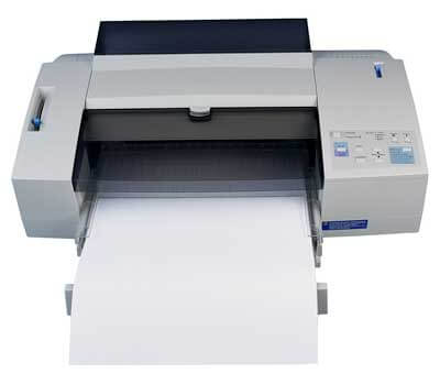 Photo of a computer printer