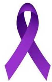 Image of a purple ribbon for Domestic Violence Awareness Month