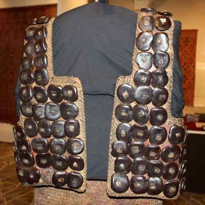 An armored vest from the Tana Toraja people of Sulawesi, Indonesia, is one of the featured items in the "Rarely Seen Southeast Asia" exhibit on display through May 15 at the NIU Anthropology Museum.