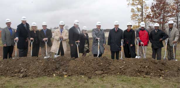 NIU held a groundbreaking ceremony Oct. 18 for the Outdoor Recreation Sports Complex.