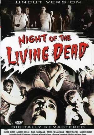 DVD cover of George Romero’s “Night of the Living Dead”