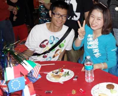 A scene from the ELS International Education Week dinner at Barsema Hall