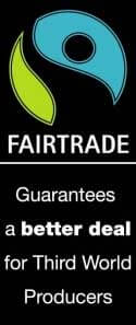 Banner: FAIRTRADE guarantees a better deal for Third World Producers