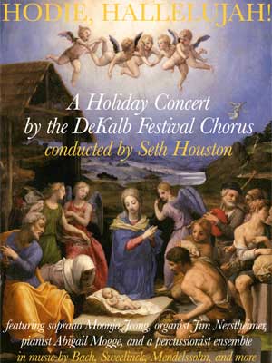 DeKalb Festival Chorus “Hodie, Hallelujah!” concert poster