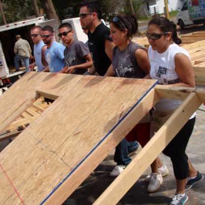 Sociology offers year-round opportunities for students to get involved in human-service-related programs. For nearly 25 years, the department has sponsored an alternative spring-break trip to Pensacola, Fla., where students have constructed more than 50 houses with Habitat for Humanity.