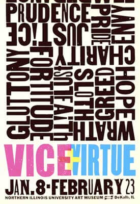“Vice + Virtue” poster