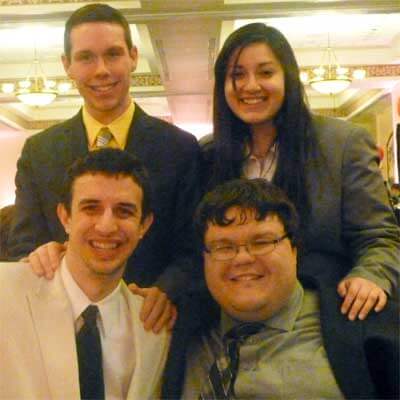 Clockwise, from top left: Bobby Browning, Yanelly Villegas, Jimmy Zucker and Chris Michels.