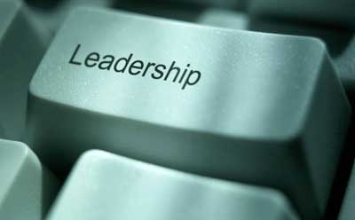 Photo of the word "Leadership" on one key of a computer keyboard