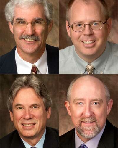 Top row: David Ballantine and J.D. Bowers Bottom row: Jeff Chown and William Pitney