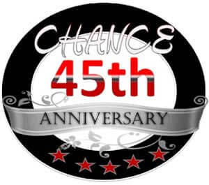 CHANCE 45th Anniversary logo