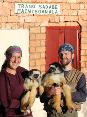 Husband-and-wife team Karen Samonds and Mitch Irwin helped found Sadabe, an NGO that is developing innovative ways to promote the healthy coexistence of humans and wildlife in Madagascar.