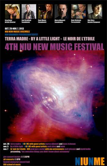 NIU New Music Festival poster 2013