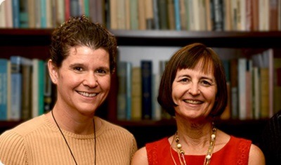 NIU professors Jennifer Schmidt (left) and Lee Shumow 