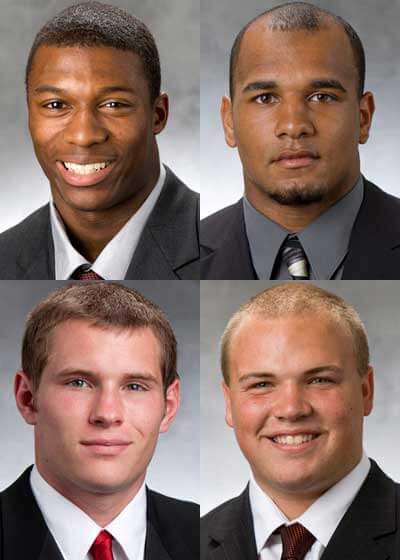 Top: Dominique Ware and Rob Sterling. Bottom: Jacob Brinlee and Ricky Connors