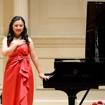 NIU alumna Yao Lin performed at Carnegie Hall after winning an international piano competition.