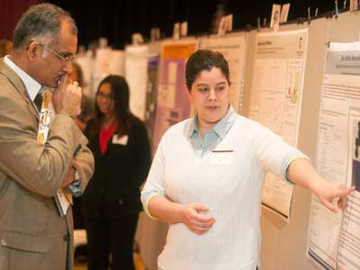 NIU students present their research at URAD.
