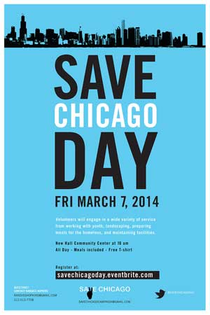 Save Chicago Day poster