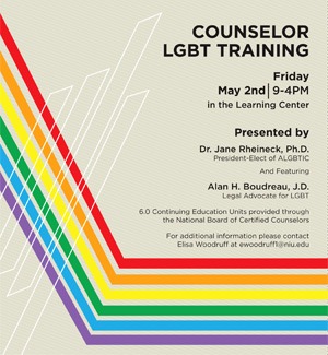 Counselor LGBT Training poster
