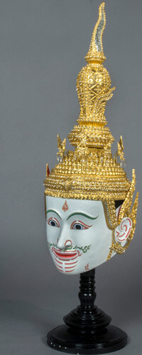 A Khon mask presented as gift to NIU from Her Royal Highness Princess Maha Chakri Sirindhorn of Thailand.