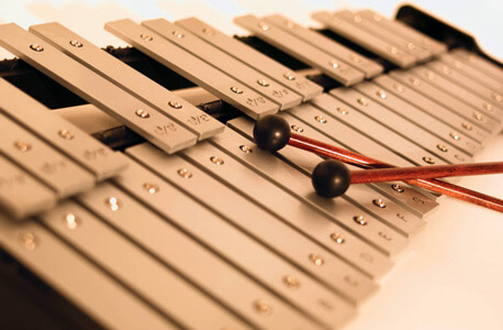 Photo of a xylophone with mallets