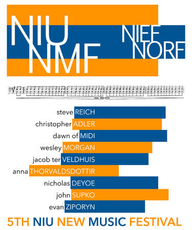 NIU New Music Festival poster