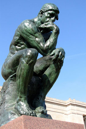 A photo of "The Thinker"