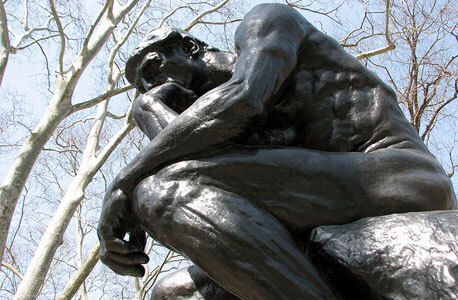A photo of "The Thinker"