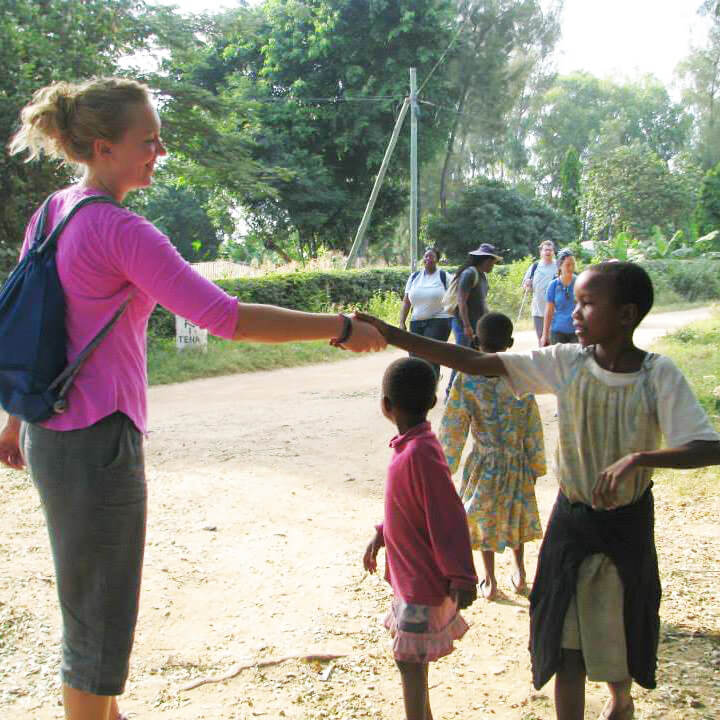 NIU alumna Rachel McBride in Tanzania