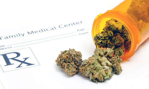 Photo illustration of medical marijuana