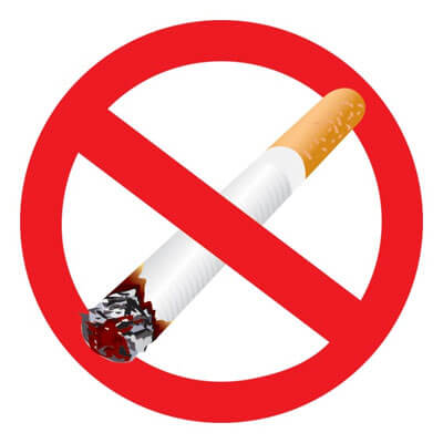 A no-smoking logo