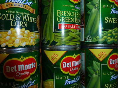 Photo of canned goods