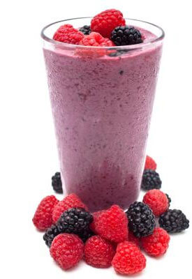 Photo of a berry smoothie